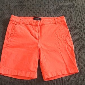 J Crew Coral Colored Shorts